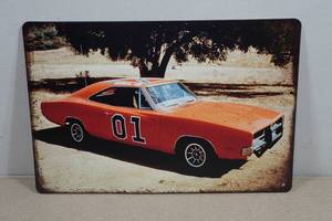 Vintage Style Metal Sign - General Lee