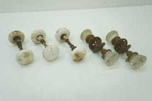 Vintage Porcelain & Glass Door Knobs