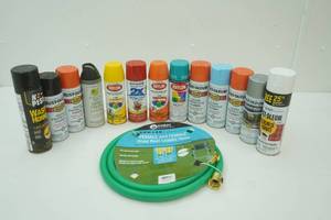 Spray Paint & NEW Leader Garden Hose
