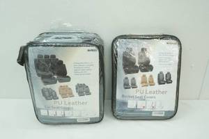 NEW PU Leather Car Seat Covers. Black