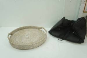 Rolling Duffle Bag & Coffee Table Basket 22 diameter