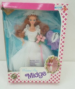 Vintage 1990 Wedding Day Midge. (#9606) UNOPENED