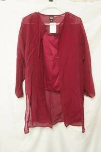Eileen Fisher Size S Tank and Button Up Blouse. Deep Fushia color