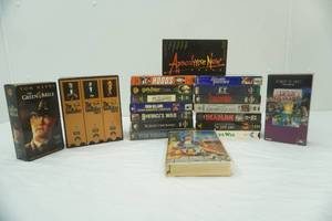 VHS Video Tapes The Godfather Box Set, The Green Mile Box Set, The Wizard of Oz, The Deer Hunter Box Set, E.T. and more