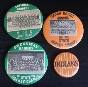 VINTAGE MN STATE HOCKEY CHAMPS PINS