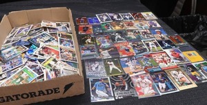 LARGE LOT OF BASEBALL, FOOTBALL, AND HOCKEY PLAYING CARDS
