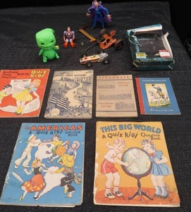COLLECTABLE FIGURINES, GUIZBOOKS, AND MORE