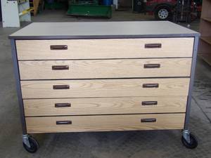 5 DRAWER ROLLING SHELFCABINET