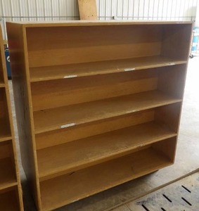 DOUBLE SIDED BOOK SHELF