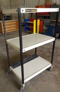 3 TIER METAL ROLLING CART