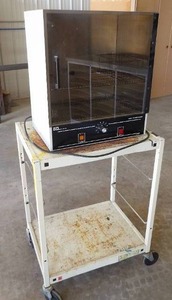 INCUBATOR ON METAL  CART