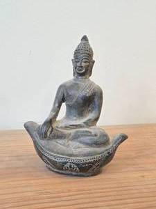 Dark Bronze Lanna Buddha Statue