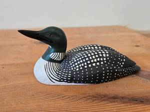 Handcarved Common Loon #25 by Paul Thompson
