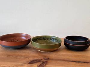 Lot of (3) Handpainted Norwegian Rosemaling Bowls