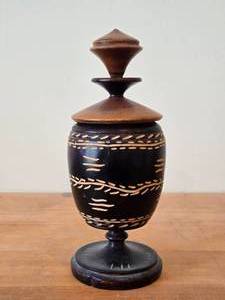 Handcarved Wooden Vessel