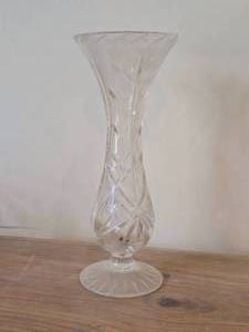 Vintage Cut Glass Bud Vase