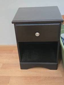 Wood Side Table 1-drawer