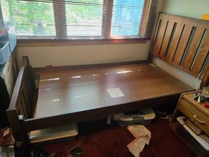 Wood Twin Size Bed Frame