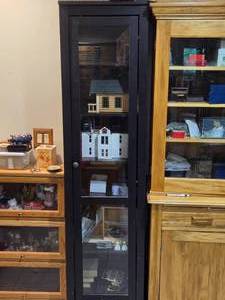 Glass Door Wood Cabinet