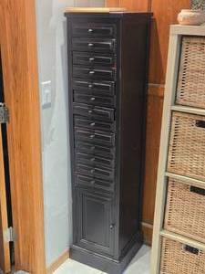 Wood 13-Drawer Cabinet with Lower Cupboard