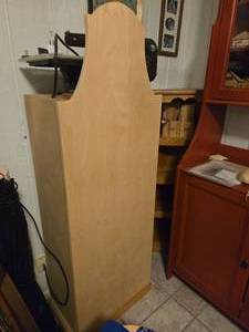Wood Storage Cabinet with High-Pitch Front Door  3-shelves