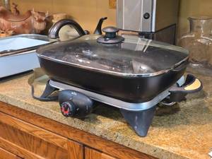 Rival Electric Skillet with Glass Lid