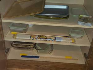 Lot of (1 Cupboard) Serving Trays, Casserole Dishes, Pastryirami