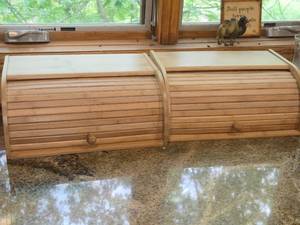 Lot of (2) Bread Boxes