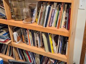 Lot of (3 Shelves) Books - Crafts, Art, Birds, Cats, Travel