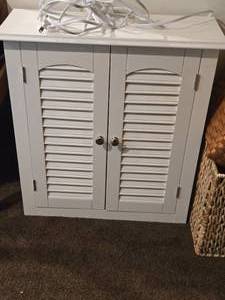 Lighted Storage Cabinet 2-door2-shelf