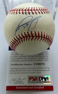 David Ortiz Autographed w PSA DNA COA Rawlings OMLB Selig Baseball - Minnesota Twins
