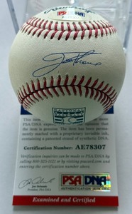 Jim Thome Autographed w PSA DNA COW National Baseball Hall of Fame Rawlings OMLB Baseball - Minnesota Twins