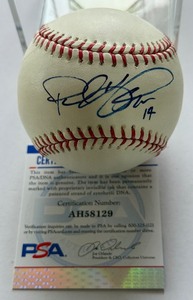 Paul Konerko Autographed w PSA COA Rawlings OMLB Selig Baseball