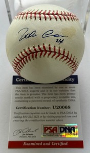 Robinson Cano Autographed w PSA DNA COA Rawlings OMLB Selig Baseball