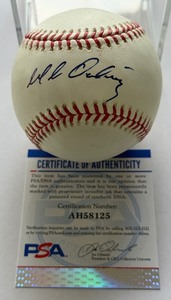 Magglio Ordonez Autographed w PSA COA Rawlings OMLB Selig Baseball