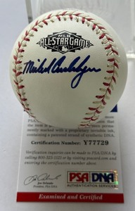 Michael Cuddyer Autographed w PSA DNA COA Rawlinfs Offial 2011 All-Star Game Baseball
