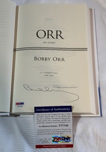 Bobby Orr Autographed w PSA DNA COA Orr My Story Hockey Book
