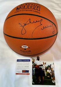 Julius Erving Autographed w PSA DNA COA Spalding NBA Official Full-Sized Basketball
