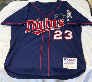 Bobby Kielty Game-Used Autographed Minnesota Twins MLB Russell Athletic Jersye From 2003 Season