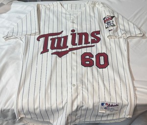 Marsters #60 Authentic Game-Used Minnesota Twins Baseball Jersey 2002 Season