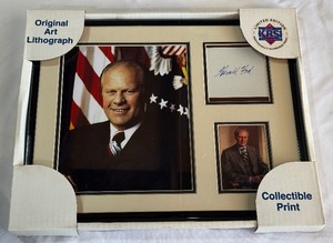 Gerald Ford President Autograph Custom Framed 11x14