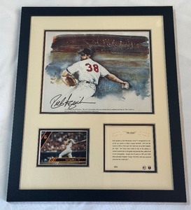 Rick Aguilera Autographed Minnesota Twins Baseball Framed Piece