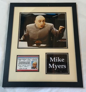 Mike Myers Autographed Photo Custom Framed 11x14 Dr. Evil