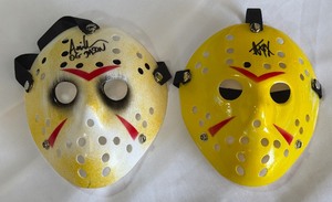 (2) Jason Signed Masks by OG Jason Ari Lehman and Additional Signature