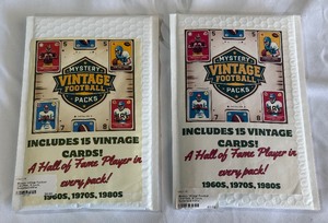 (2) Vintage Football Mystery ard Packs - #1