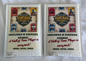 (2) Vintage Football Mystery ard Packs - #2