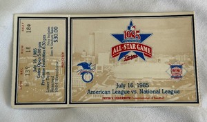 1985 MLB All-Star Game Ticket - Minnesota Twins