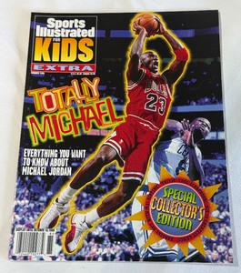 Michael Jordan Special Collectors Edition Sports Illustrated For Kida Extra Magazine - w Full Sheet of Michael Jordan Basketball Cards