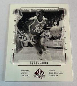 Michael Jordan 3000 2000 Upper Deck SP Famous Firsts #45 Numbered 02713000 Basketball Card