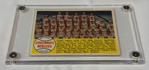 1958 Topps Cincinnati Reds Team Card #428 Vintage Baseball Card